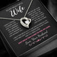 To My Wife Jewelry – Forever Love Necklace, Romantic Gift for Her, The Greatest Blessing in My Life, Perfect for Birthday, Christmas, Anniversary, or Valentine’s Day