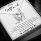 To My Girlfriend – Sterling Silver Forever Love Necklace, Meaningful Jewelry Gift for Her, Birthday, Anniversary, Valentine’s Day