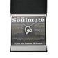 To My Soulmate Necklace – Romantic Jewelry Gift for Wife from Husband – Birthday, Anniversary, Valentine’s Day Gift with Message Card & Gift Box