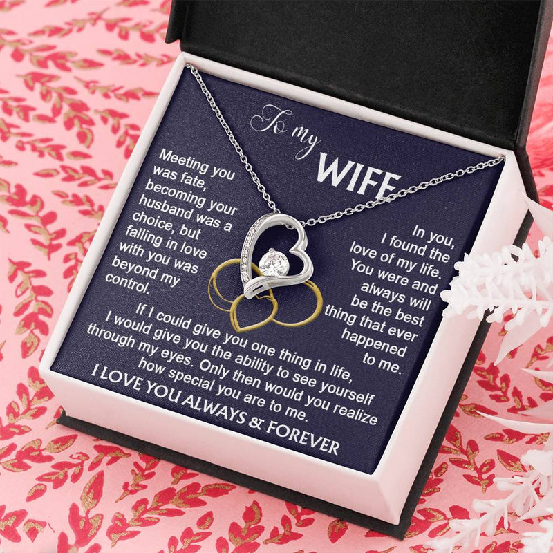 To my Wife from Husband Necklace Calla DecorGifts Foreverlove