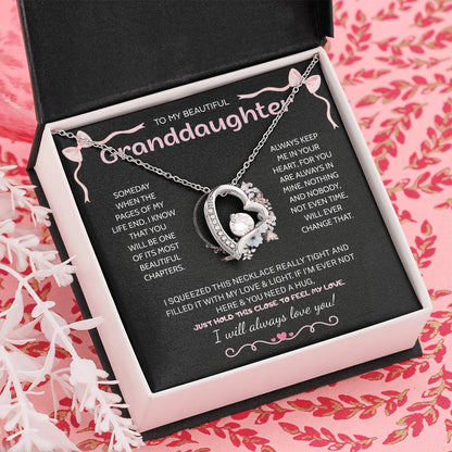 Granddaughter Gifts From Grandma Grandpa - To My Granddaughter Necklace With Heartfelt Message & Elegant Box, Jewelry Gift For Birthday, Graduation, Valentines, Mothers Day, Christmas & More
