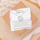 To My Girlfriend – Sterling Silver Forever Love Necklace, Meaningful Jewelry Gift for Her, Birthday, Anniversary, Valentine’s Day