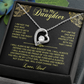 Necklace For Daughter Top Gifts for Daughter on Christmas Valentine Day, Birthday gift to Daughter