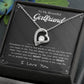 To My Girlfriend – Sterling Silver Forever Love Necklace, Meaningful Jewelry Gift for Her, Birthday, Anniversary, Valentine’s Day