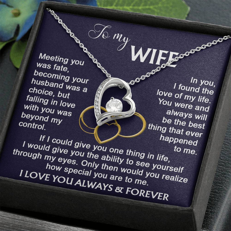 To my Wife from Husband Necklace Calla DecorGifts Foreverlove