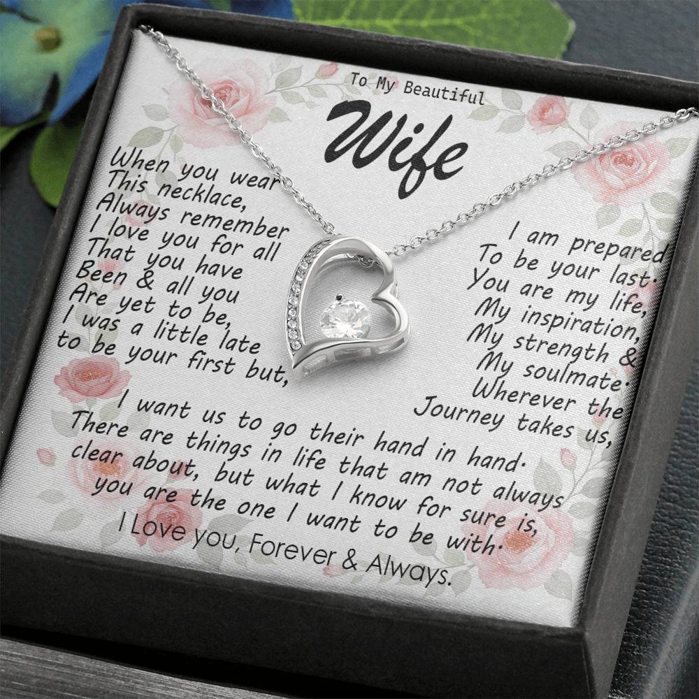 Heart Pendant Necklace for Women – Stainless Steel Jewelry Gift for Wife – Sweet Anniversary, Birthday, Christmas & Valentine’s Day Present
