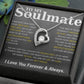 To My Soulmate Necklace – Romantic Jewelry Gift for Wife from Husband – Birthday, Anniversary, Valentine’s Day Gift with Message Card & Gift Box