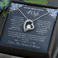 To My Wife Jewelry – Forever Love Necklace, Romantic Gift for Her, The Greatest Blessing in My Life, Perfect for Birthday, Christmas, Anniversary, or Valentine’s Day