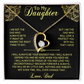 Necklace For Daughter Top Gifts for Daughter on Christmas Valentine Day, Birthday gift to Daughter