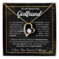 To My Girlfriend – Sterling Silver Forever Love Necklace, Meaningful Jewelry Gift for Her, Birthday, Anniversary, Valentine’s Day