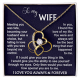 To my Wife from Husband Necklace Calla DecorGifts Foreverlove