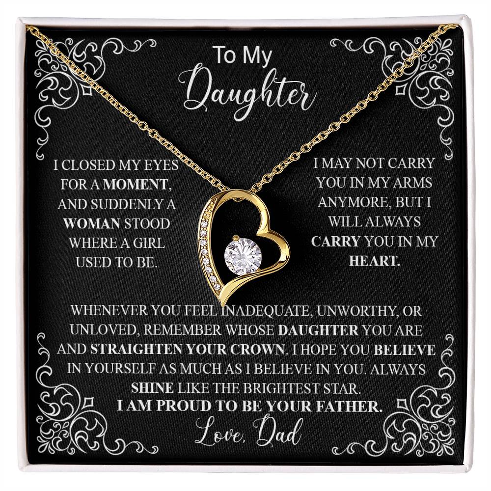 to my daughter black Forever Love not Earing Template
