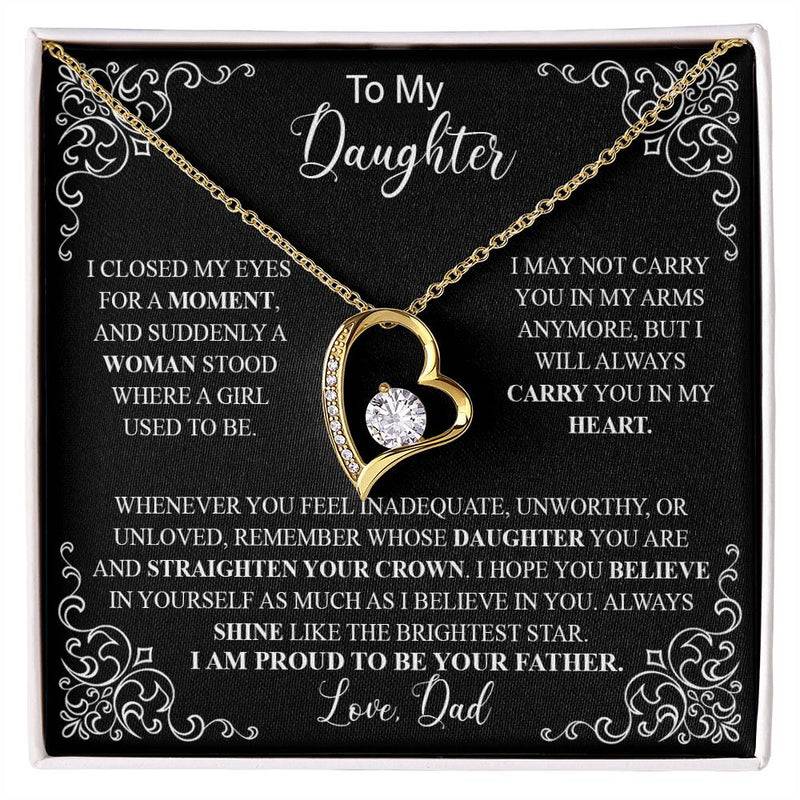 to my daughter black Forever Love not Earing Template