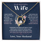 To My Wife Jewelry – Forever Love Necklace, Romantic Gift for Her, The Greatest Blessing in My Life, Perfect for Birthday, Christmas, Anniversary, or Valentine’s Day