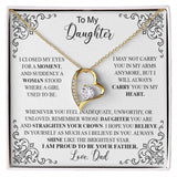 to my daughter white Forever Love not Earing Template