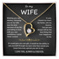 To My Wife Jewelry – Forever Love Necklace, Romantic Gift for Her, The Greatest Blessing in My Life, Perfect for Birthday, Christmas, Anniversary, or Valentine’s Day