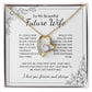To My Future Wife Necklace - Promise Necklace For Her, Fiance Gifts For Her, Birthday Gifts For Future Wife With Message Card, To My Soulmate Necklace For Women Women Romantic Jewelry With Message Card, Gift Box