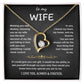 To My Wife Jewelry – Forever Love Necklace, Romantic Gift for Her, The Greatest Blessing in My Life, Perfect for Birthday, Christmas, Anniversary, or Valentine’s Day