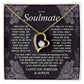 To My Soulmate Necklace Gift for Wife, Girlfriend, Fiancée - Anniversary, Valentine's Day Necklace Gift Soul Mates Gift, Soulmate Jewelry Birthday Gifts From Husband Forever Love not Earing Template