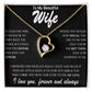 Stainless Steel Heart Necklace for Wife – Durable Love Pendant Jewelry – Perfect Romantic Gift for Her on Anniversary, Valentine’s Day, Birthday