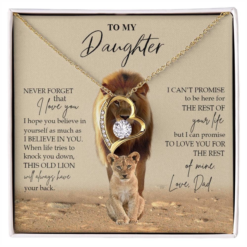 to my daughter never forget that Forever Love not Earing Template