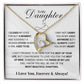 To My Daughter Necklace from Dad – Christmas Gift for Daughter or Daughter-in-Law, Birthday Jewelry for Women, Valentine's Day & Mother's Day Present