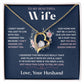 To My Wife Jewelry – Forever Love Necklace, Romantic Gift for Her, The Greatest Blessing in My Life, Perfect for Birthday, Christmas, Anniversary, or Valentine’s Day