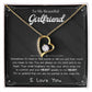 To My Girlfriend – Sterling Silver Forever Love Necklace, Meaningful Jewelry Gift for Her, Birthday, Anniversary, Valentine’s Day