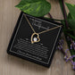 To My Girlfriend – Sterling Silver Forever Love Necklace, Meaningful Jewelry Gift for Her, Birthday, Anniversary, Valentine’s Day