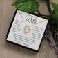 To My Wife – Forever Love Necklace, Gift for Wife from Husband, Romantic Anniversary Birthday Christmas Jewelry, Meaningful Love Message Card, Perfect Valentine's Day Gift