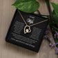 To My Wife Heart Necklace – Stainless Steel Pendant for Women – Meaningful Gift for Anniversary, Birthday, Christmas, Valentine’s Day