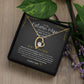 To My Future Wife Necklace - Promise Necklace For Her, Fiance Gifts For Her, Birthday Gifts For Future Wife With Message Card, To My Soulmate Necklace For Women Women Romantic Jewelry With Message Card, Gift Box