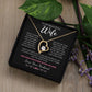 To My Wife Jewelry – Forever Love Necklace, Romantic Gift for Her, The Greatest Blessing in My Life, Perfect for Birthday, Christmas, Anniversary, or Valentine’s Day