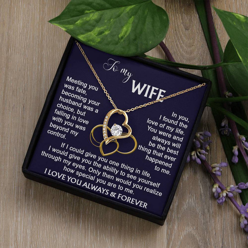 To my Wife from Husband Necklace Calla DecorGifts Foreverlove