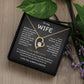 To My Wife Jewelry – Forever Love Necklace, Romantic Gift for Her, The Greatest Blessing in My Life, Perfect for Birthday, Christmas, Anniversary, or Valentine’s Day