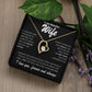 Stainless Steel Heart Necklace for Wife – Durable Love Pendant Jewelry – Perfect Romantic Gift for Her on Anniversary, Valentine’s Day, Birthday