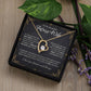 To My Future Wife Necklace - Promise Necklace For Her, Fiance Gifts For Her, Birthday Gifts For Future Wife With Message Card, To My Soulmate Necklace For Women Women Romantic Jewelry With Message Card, Gift Box
