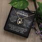 To My Beautiful Soulmate Necklace Girlfriend Soulmate Gift for Her To My Wife Necklace With Heartfelt Message And Elegant Gift Box for Women, Birthday Gifts For Wife Gifts From Husband Forever Love not Earing Template