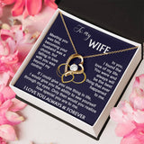 To my Wife from Husband Necklace Calla DecorGifts Foreverlove