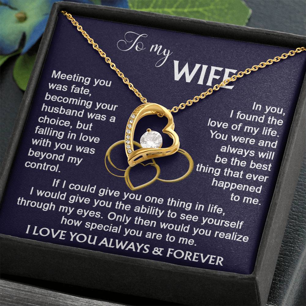 To my Wife from Husband Necklace Calla DecorGifts Foreverlove