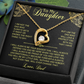 Necklace For Daughter Top Gifts for Daughter on Christmas Valentine Day, Birthday gift to Daughter