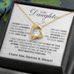 To My Daughter Necklace from Dad – Christmas Gift for Daughter or Daughter-in-Law, Birthday Jewelry for Women, Valentine's Day & Mother's Day Present