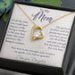 To My Mom – Sentimental Necklace with Heartfelt Card, Thoughtful Gifts from Daughter or Son for Mother’s Day, Birthday, Christmas