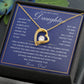 To My Daughter Necklace from Dad – Christmas Gift for Daughter or Daughter-in-Law, Birthday Jewelry for Women, Valentine's Day & Mother's Day Present