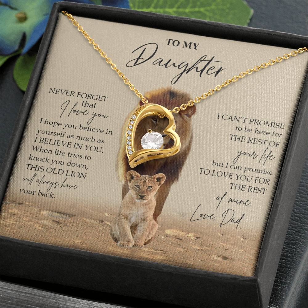 to my daughter never forget that Forever Love not Earing Template