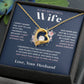 To My Wife Jewelry – Forever Love Necklace, Romantic Gift for Her, The Greatest Blessing in My Life, Perfect for Birthday, Christmas, Anniversary, or Valentine’s Day