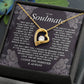 To My Soulmate Necklace Gift for Wife, Girlfriend, Fiancée - Anniversary, Valentine's Day Necklace Gift Soul Mates Gift, Soulmate Jewelry Birthday Gifts From Husband Forever Love not Earing Template