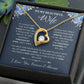 To My Wife Jewelry – Forever Love Necklace, Romantic Gift for Her, The Greatest Blessing in My Life, Perfect for Birthday, Christmas, Anniversary, or Valentine’s Day