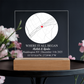 Personalized Acrylic “Where It All Began”  with Wood Stand – Custom Coordinates, Names & Date, Romantic Gift for Wife, Husband, Boyfriend, Girlfriend
