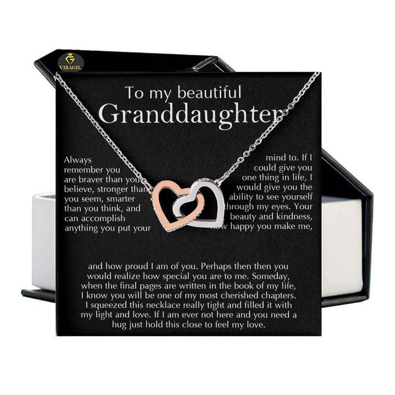 INTERGiftsForGranddaughter_3 VIRAGIL Gift To Our Granddaughter Necklace From Grandparents, Granddaughter Gifts From